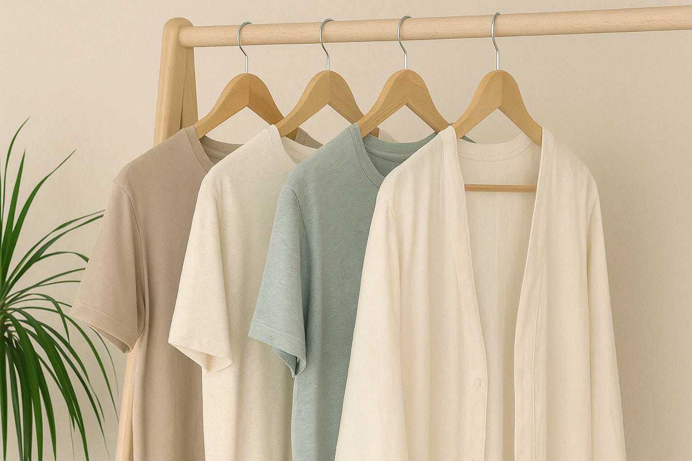 Sustainable and vegan fashion in earthy shades