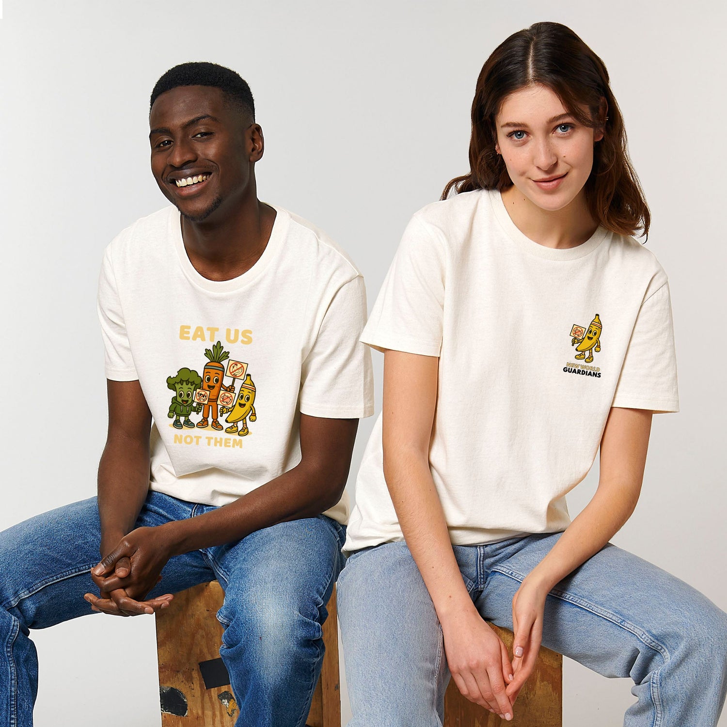 Steamy, Bany und Crunch – vegane Helden der Modekollektion Roots for Our Future