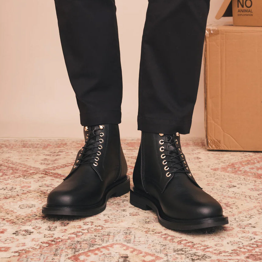 Men’s Vegan Boots | Recycled Microfiber & Corn Leather