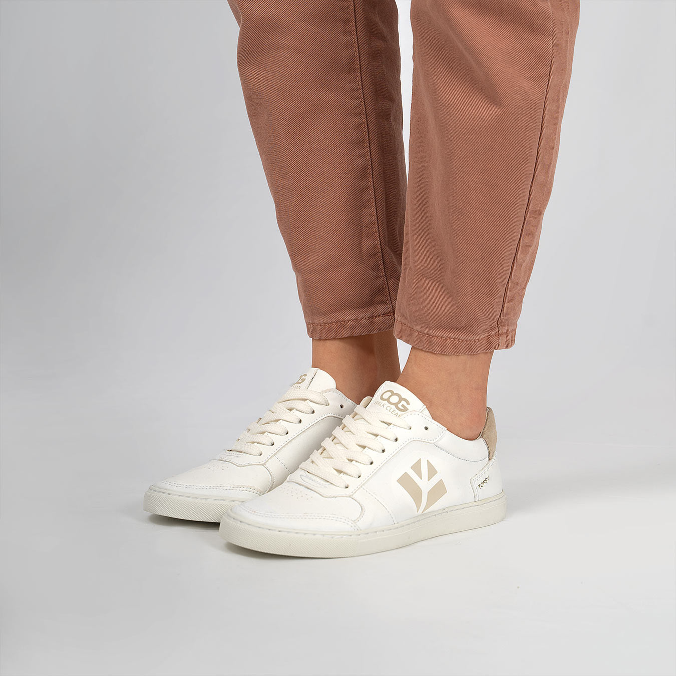 Topsy Sneaker - White Beige
