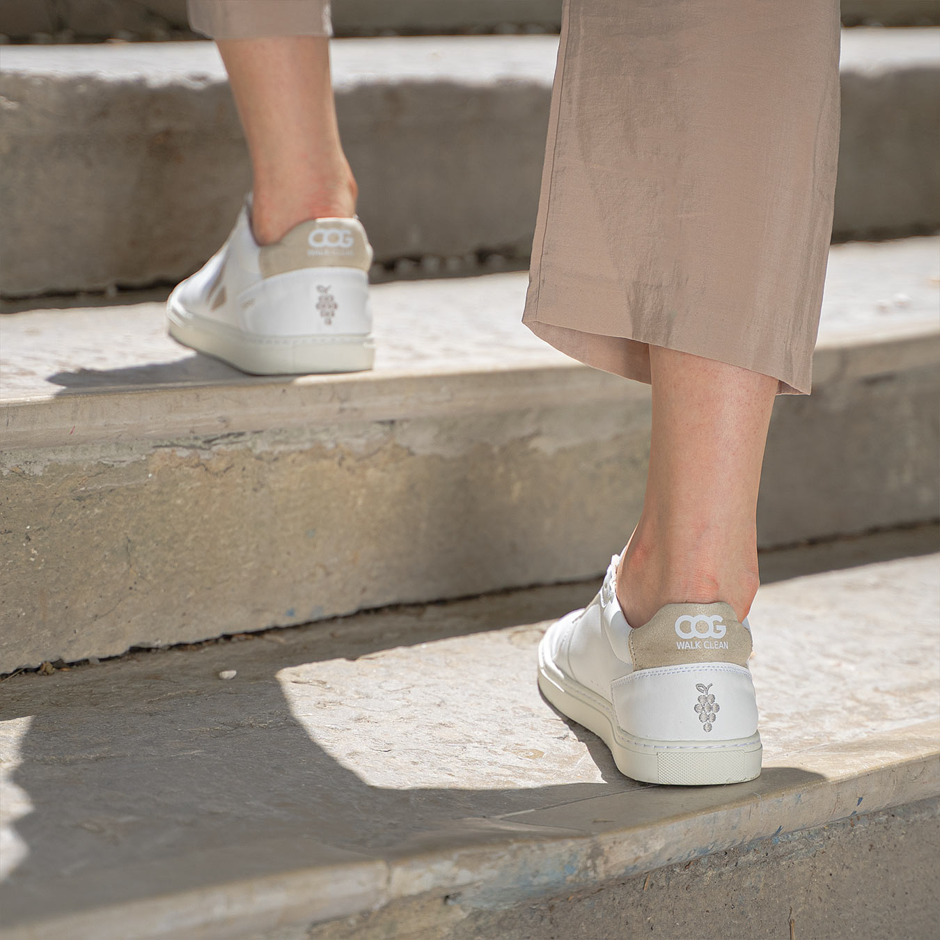 Topsy Sneaker - White Beige