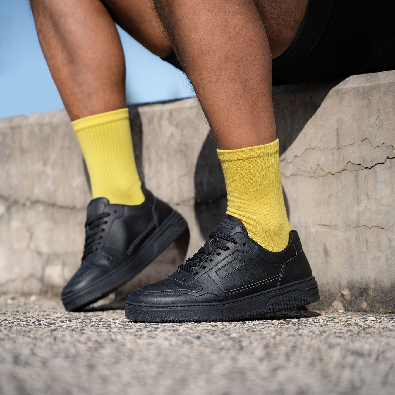 Able - Black Vegan Corn Sneaker