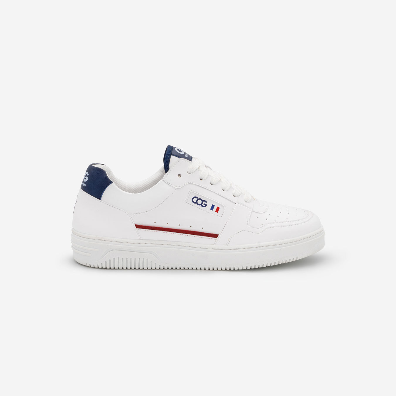 Able - White & Blue Vegan Corn Sneaker