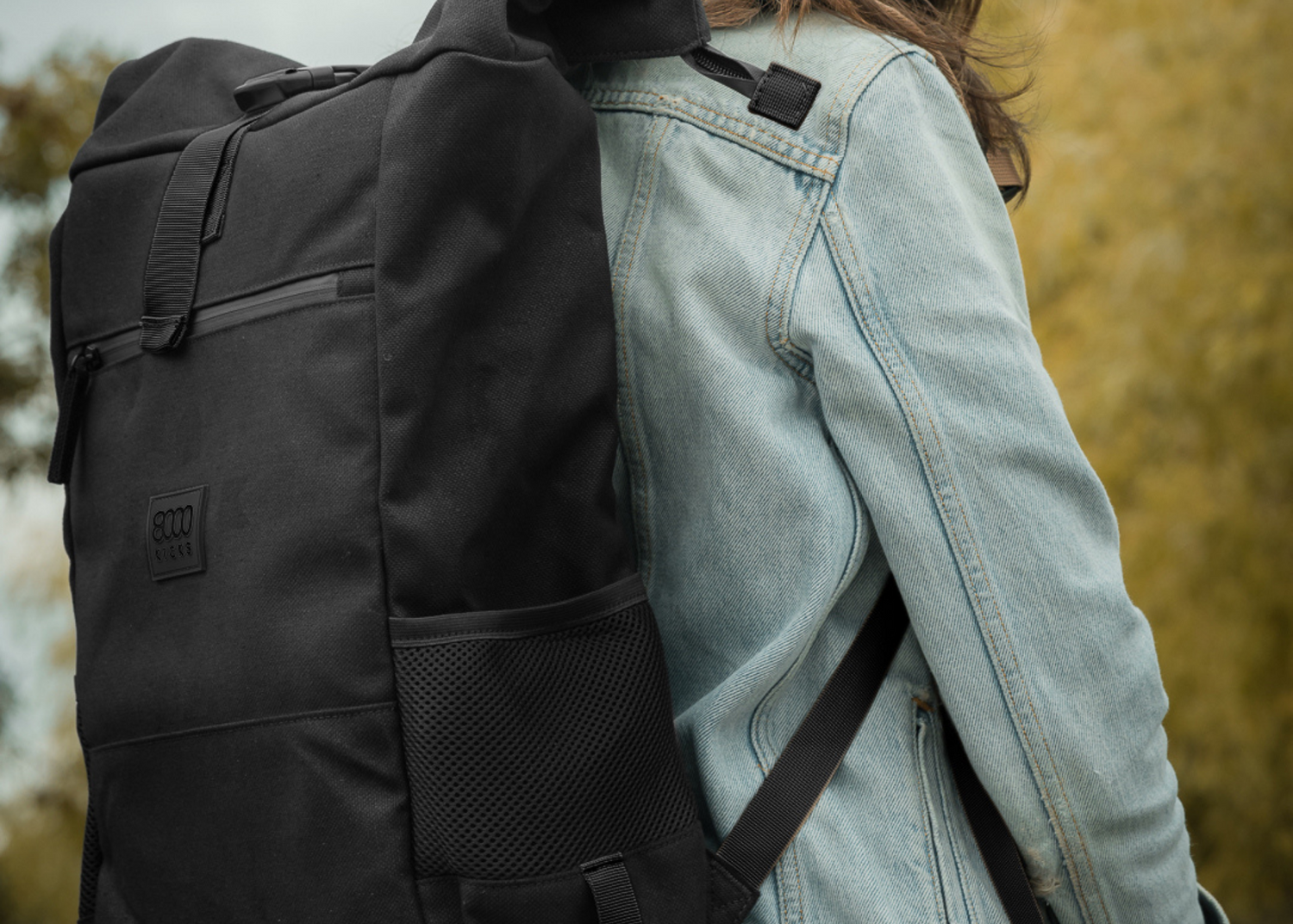Everyday Sustainable Backpack in Full Black