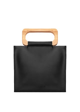 BASKET BAG olive leather black