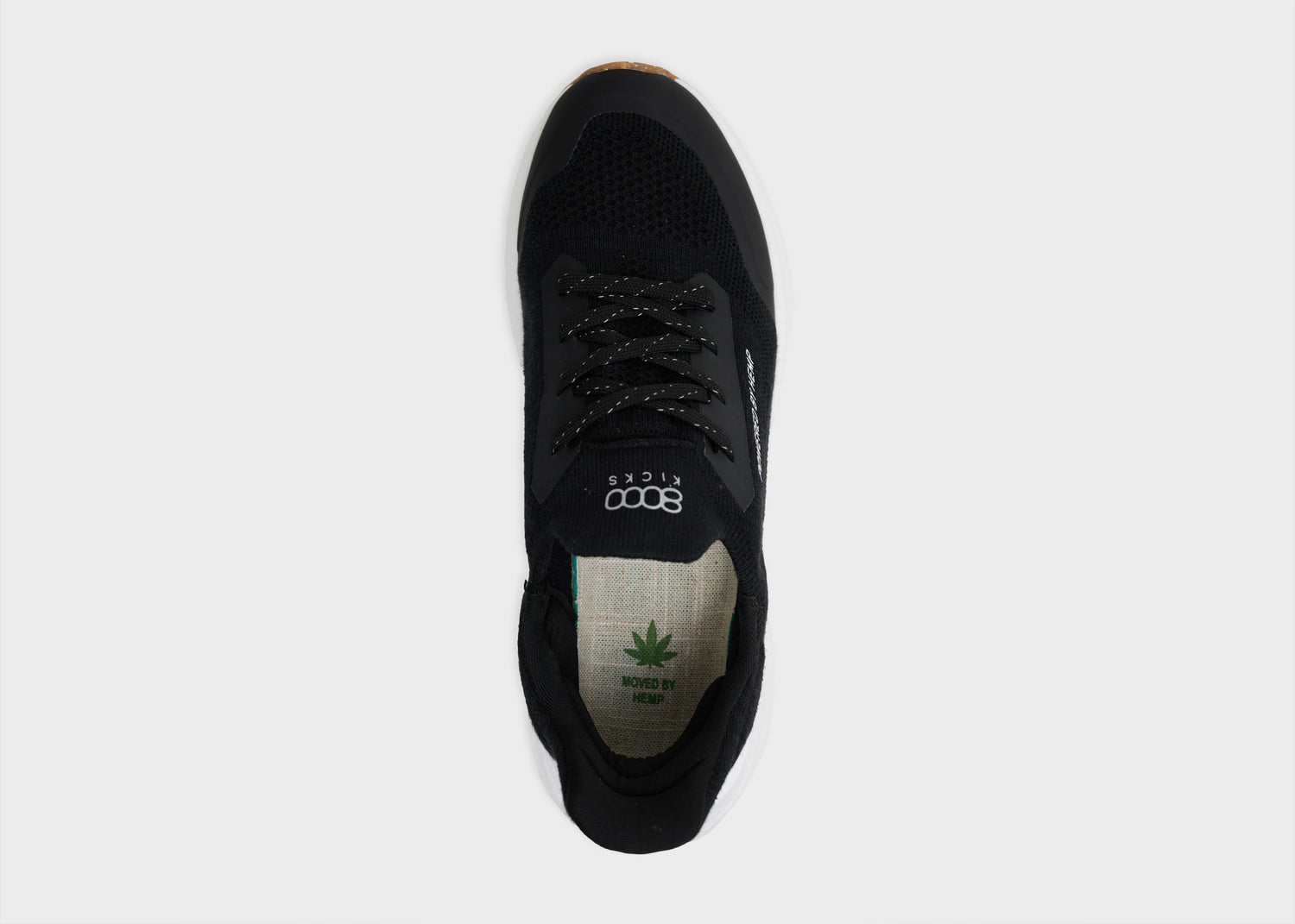 Hemp Runners für Herren in Schwarz & Weiß