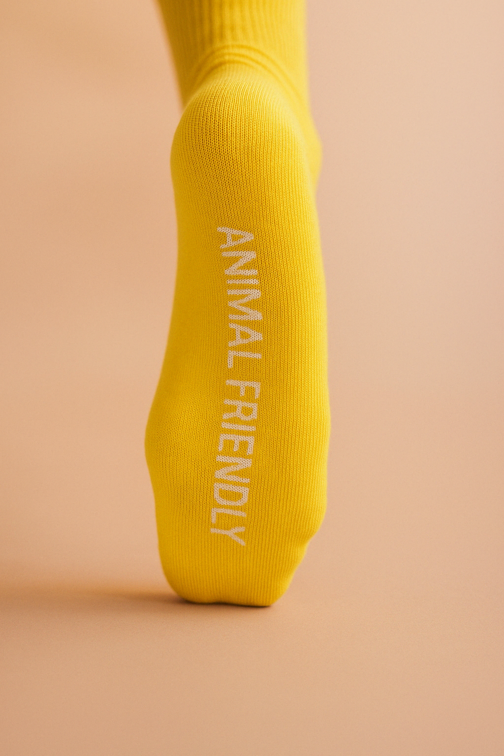 animal friendly yellow socks