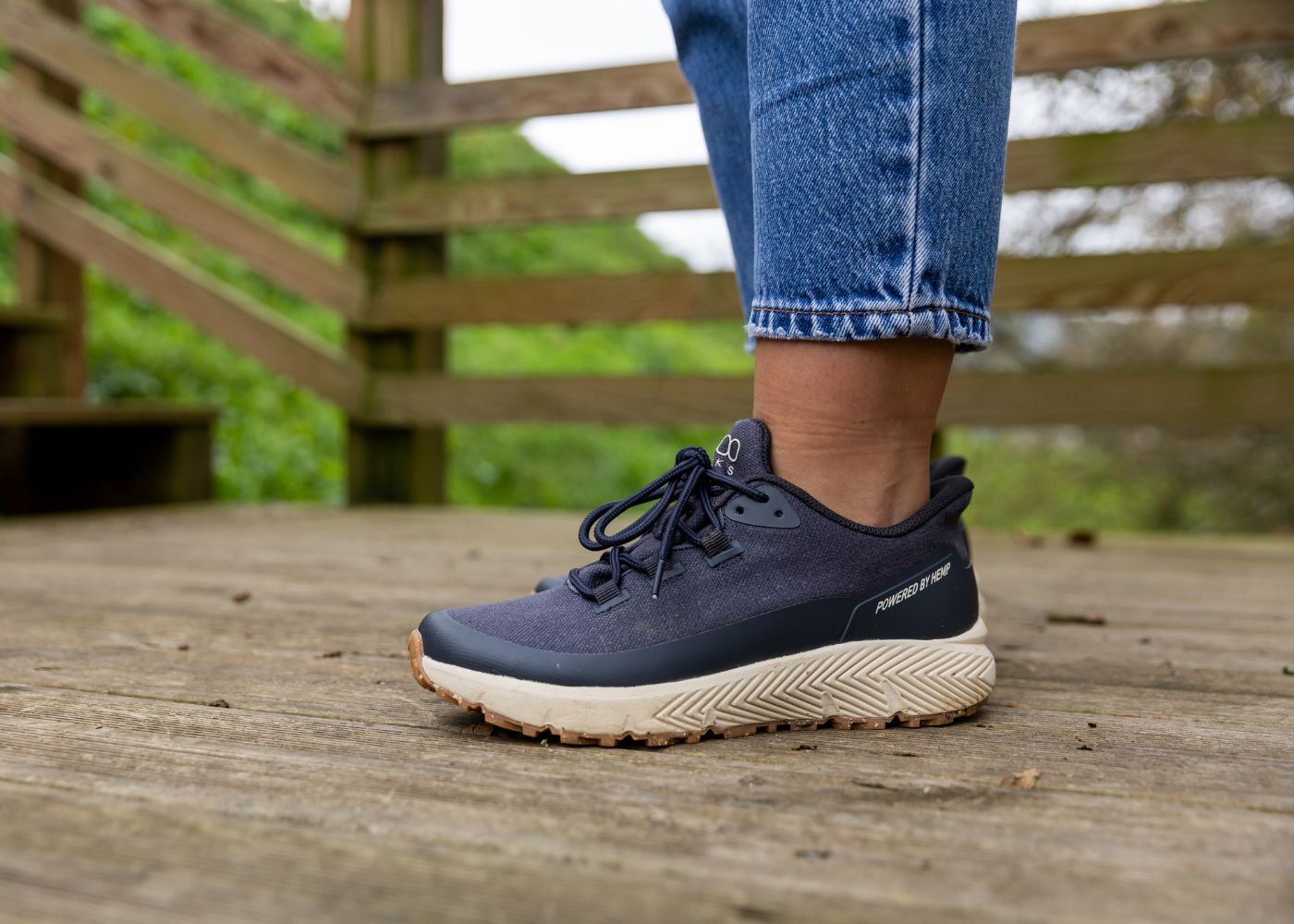 Trekker Waterproof Hemp Shoes for Women in Navy Blue