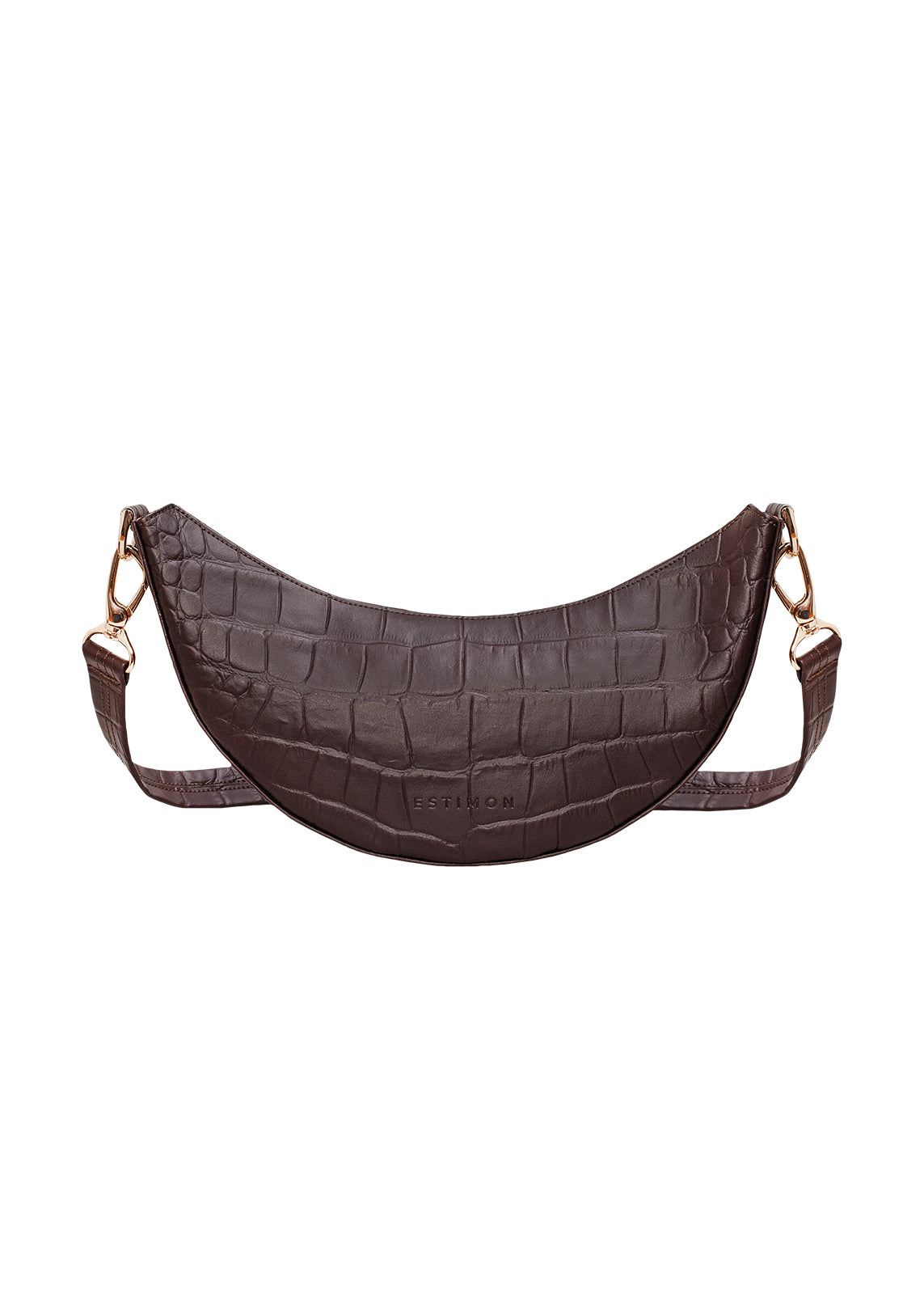 MINI HOBO BAG corn leather chocolate croco