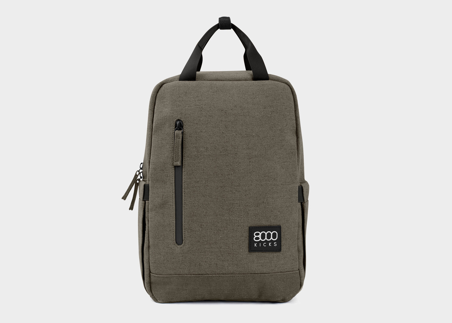 Kleiner Hanf-Rucksack in Dunkelgrün