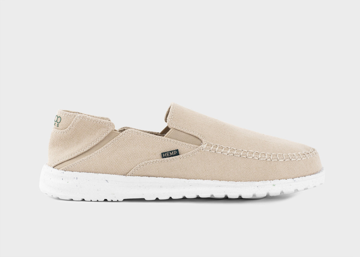 SunSlide Hanf-Slip-on für Damen in Beige – Produktansicht 1