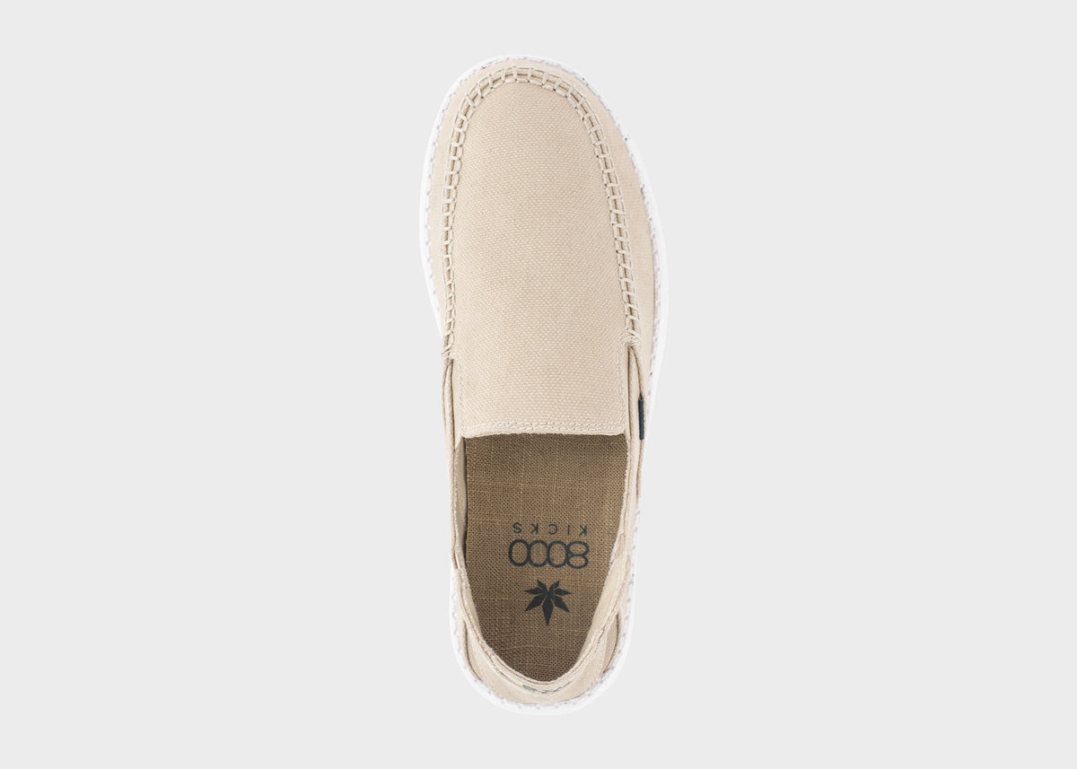 SunSlide Hanf-Slip-on für Damen in Beige – Produktansicht 3