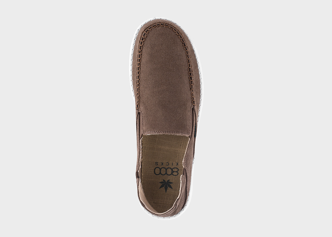 SunSlide Hanf-Slip-on für Herren in Dunkelbraun