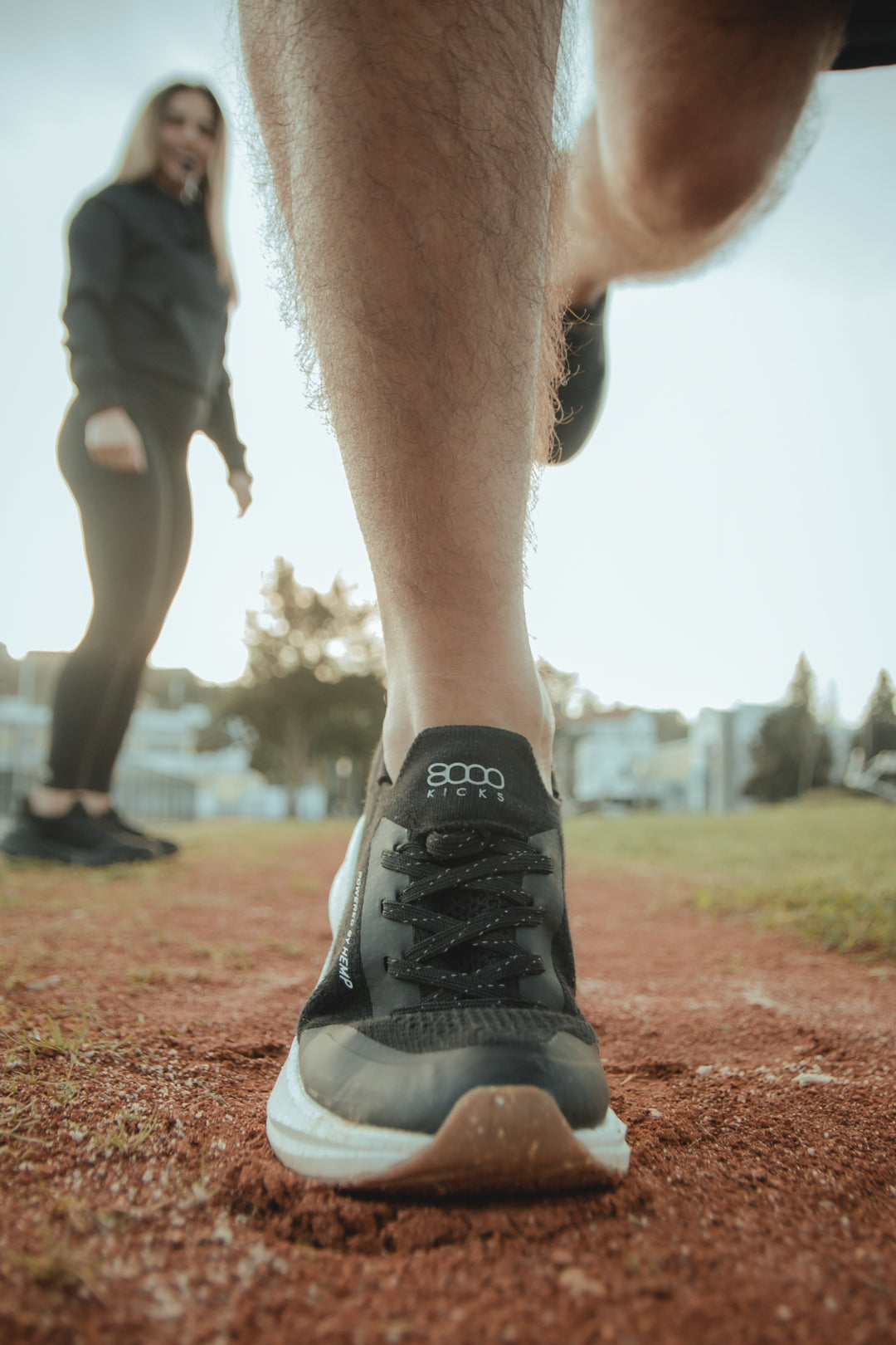 Hemp Runners für Herren in Schwarz & Weiß