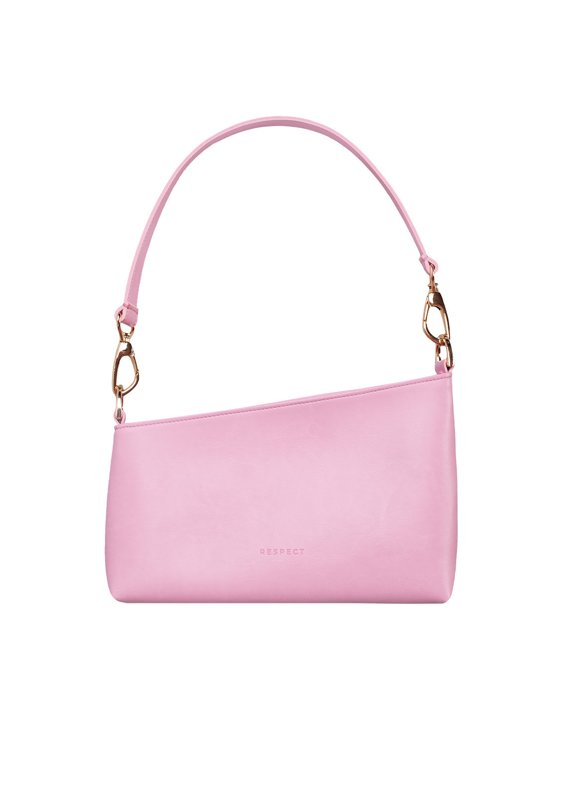 SLICED BAGUETTE BAG corn leather pink