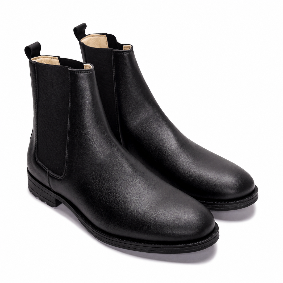 BASILE Black Vegan Chelsea Boots