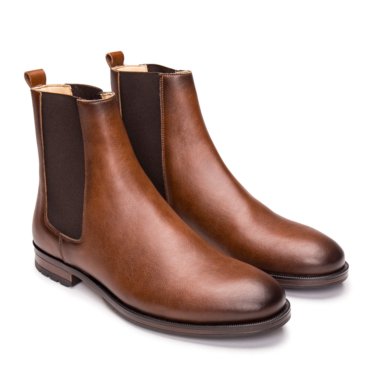 a couple of vegan chelsea brown boots | NAE
