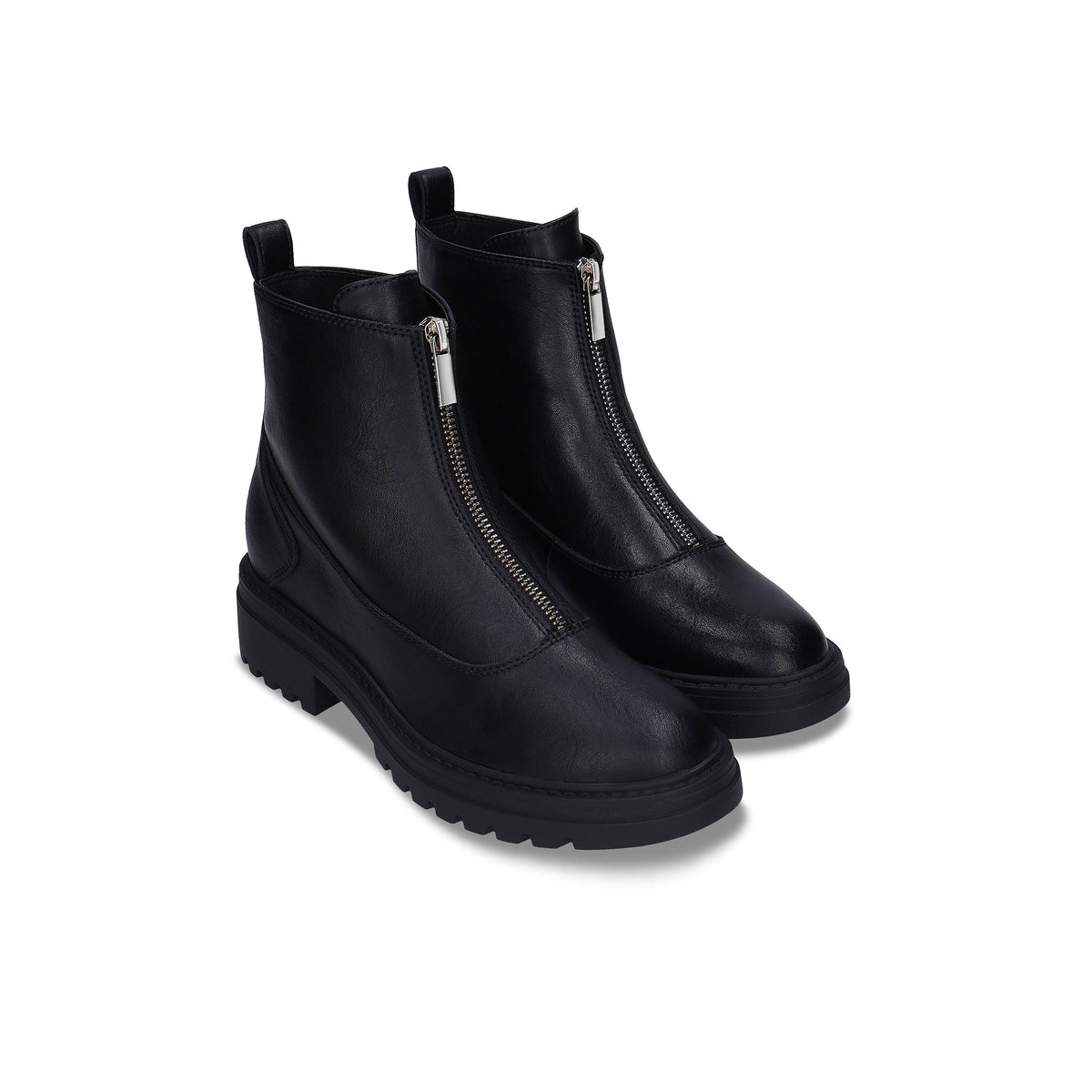 BECCA schwarze vegane Damen-Stiefeletten – Paaransicht