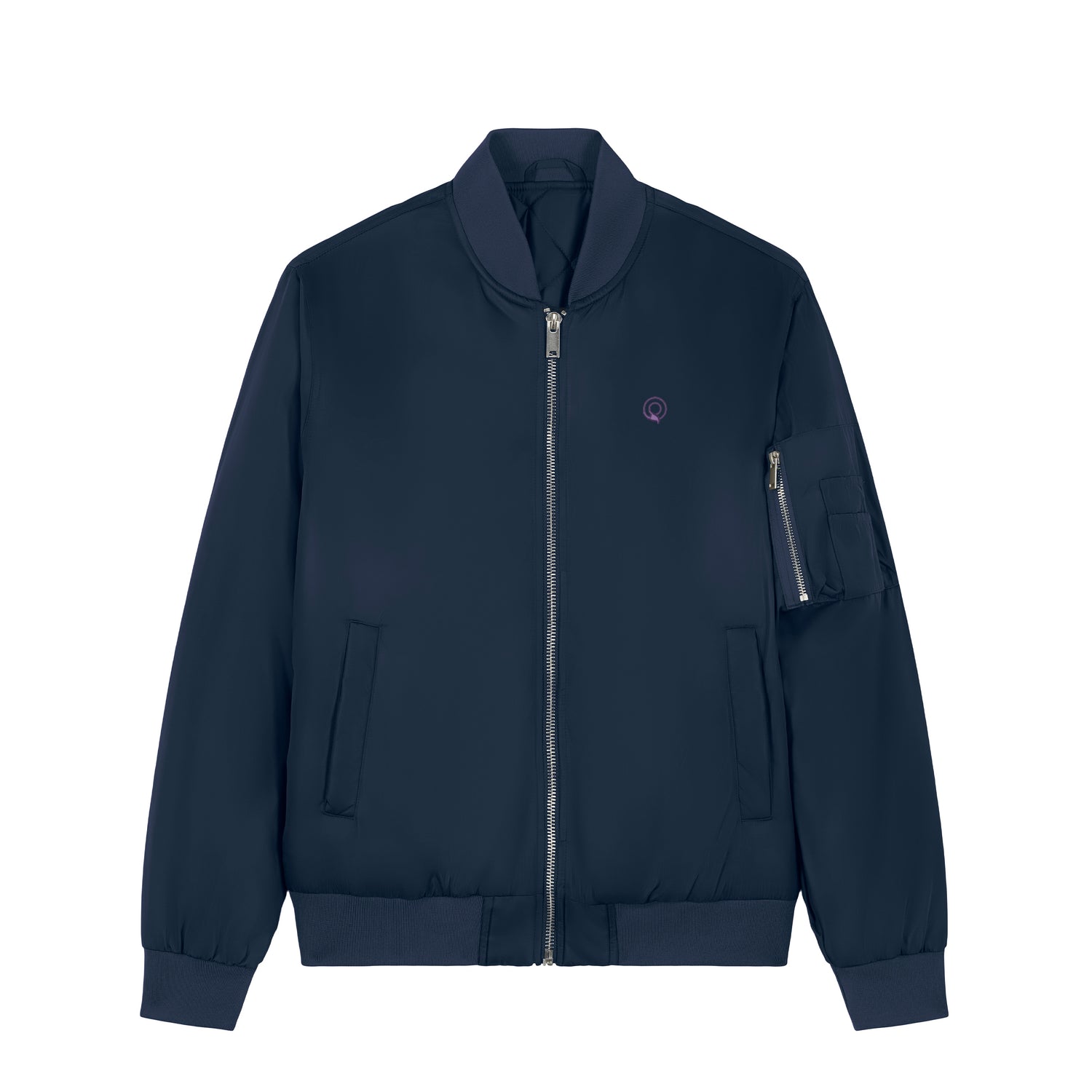 Unisex sustainable bomber jacket with quilted interior and functional storage, NEW WORLD GUARDIANS conscious line