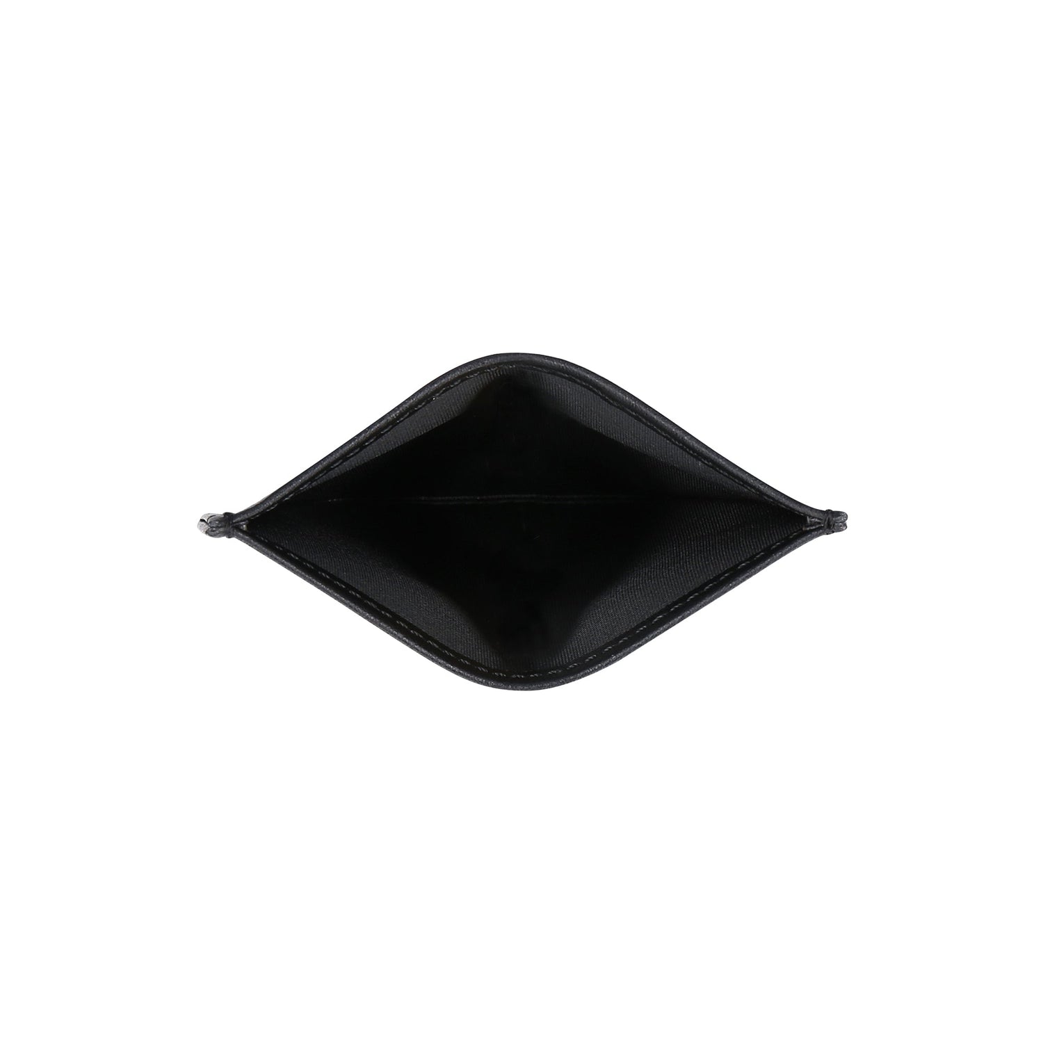 vegan black slim wallet pocket card holder ID NAE