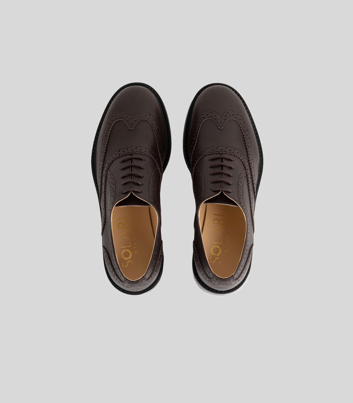Vegan Oxford Brogue - Woman from Solari Milano, featuring a stylish brogue design and Blake construction.