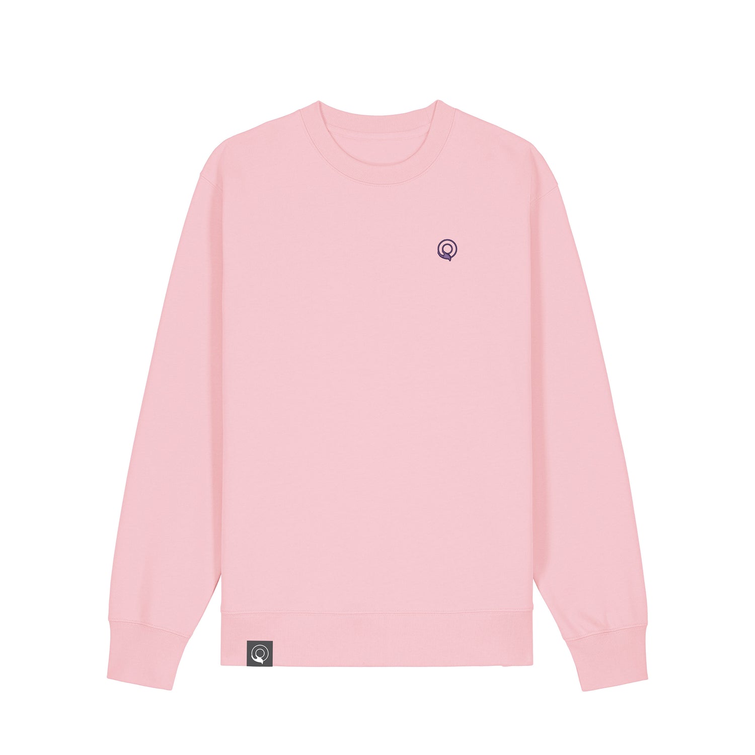 Pink soft organic cotton unisex sweater for everyday comfort, sustainable fashion by NEW WORLD GUARDIANS, 20 color options