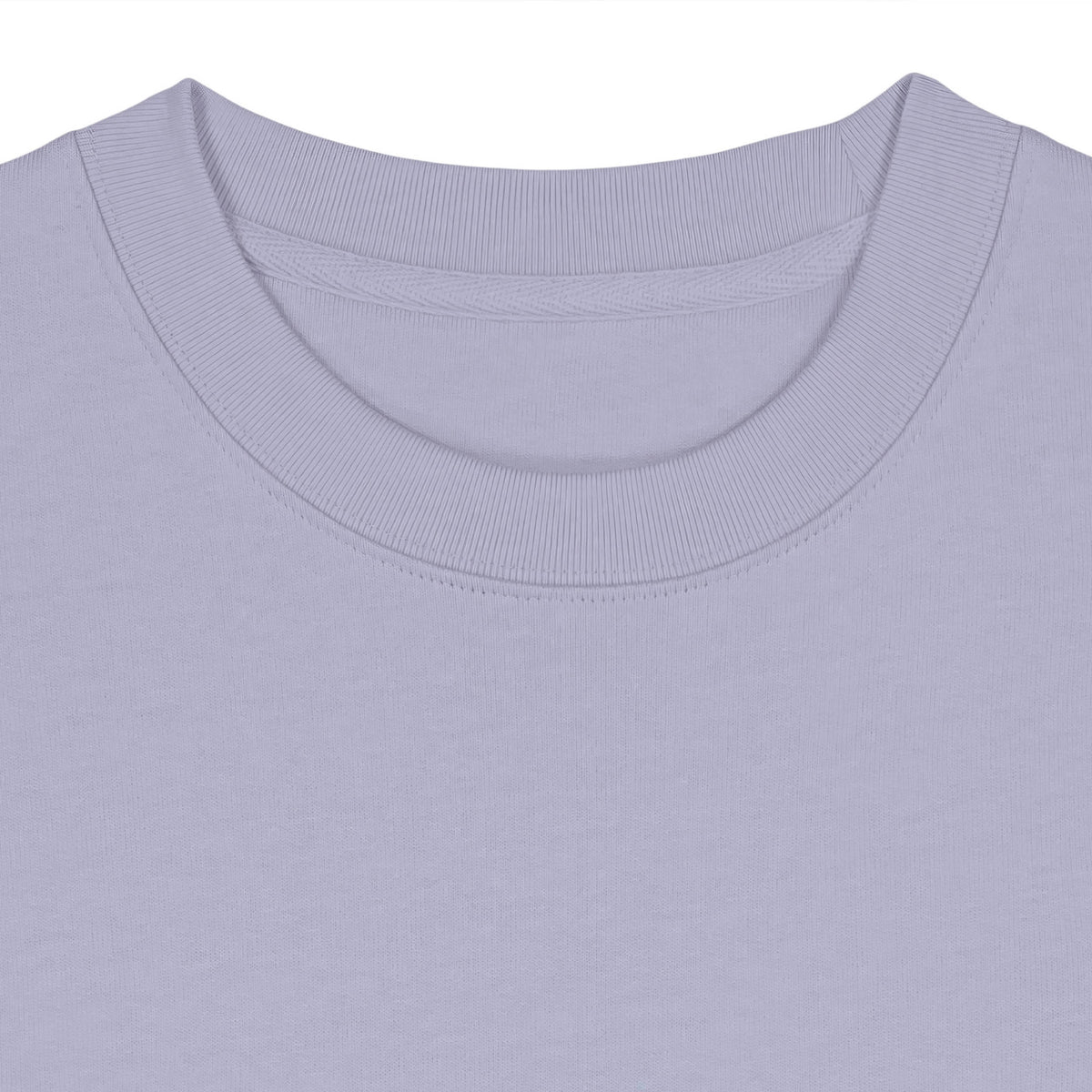 NEW WORLD GUARDIANS Kobold Guardians Unisex-Sweatshirt aus Bio-Baumwolle in Lavendel – getragen in Vorderansicht