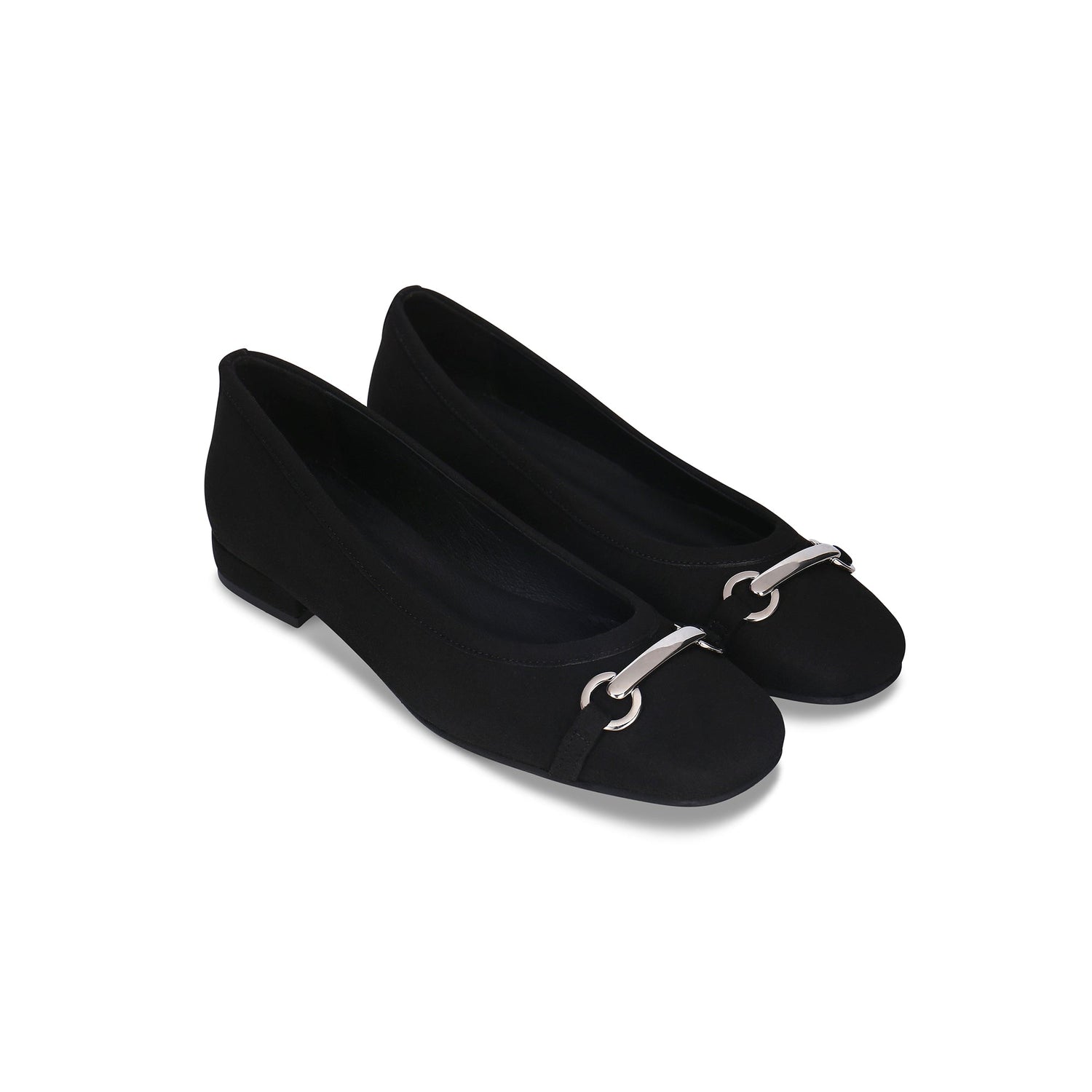 Zwarte vegan ballerina’s voor dames – elegante platte schoenen