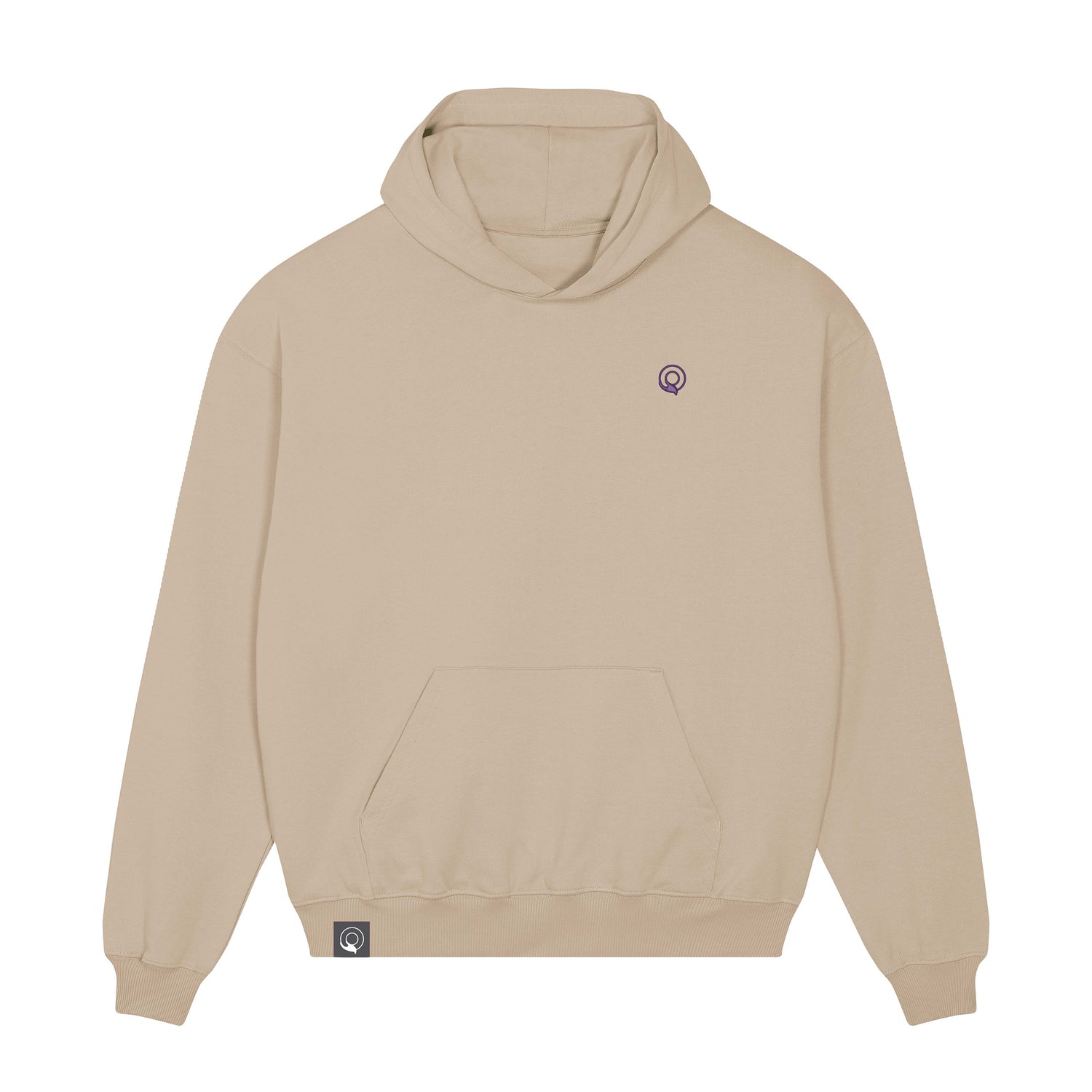 Comfortable and breathable hoodie made from GOTS-certified organic cotton, sustainable unisex style, 11 colors variations