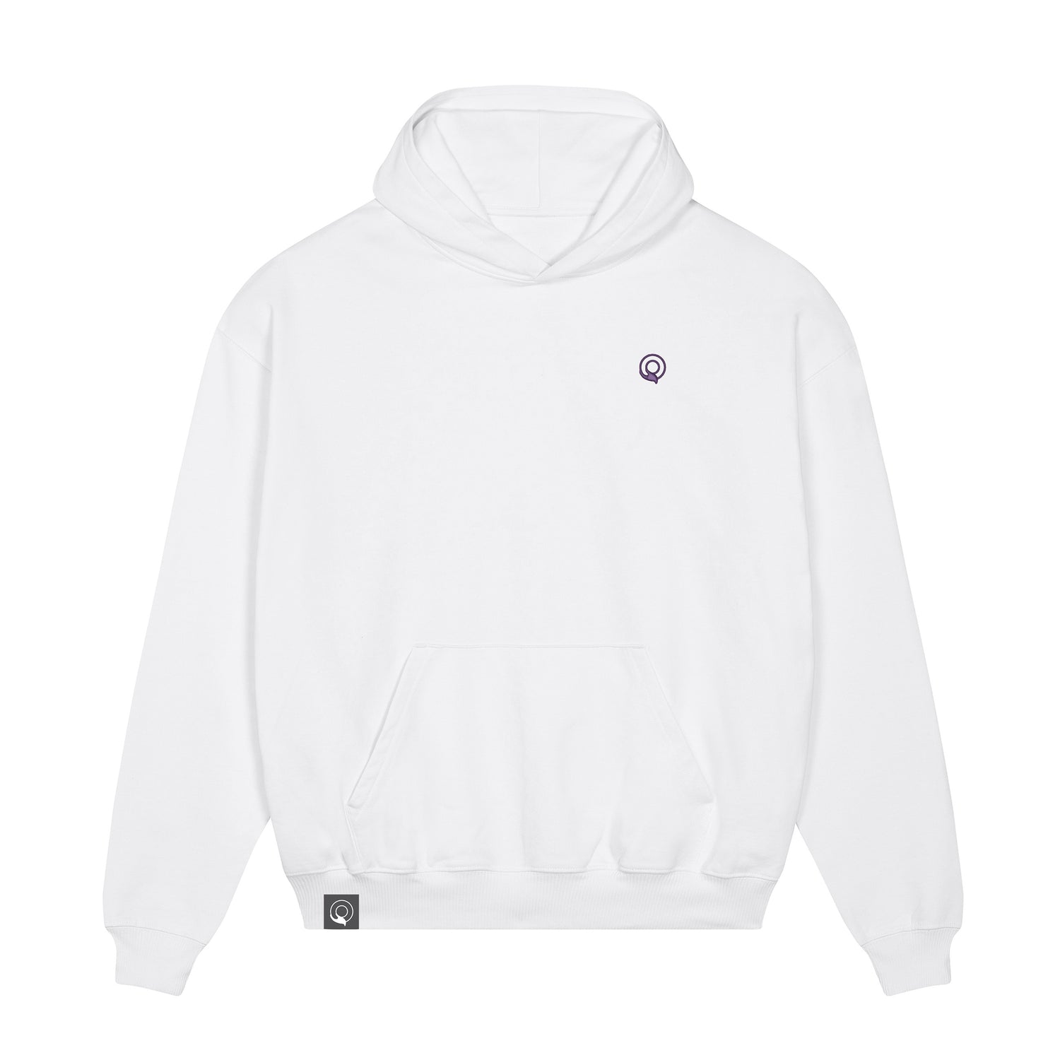 Weißer NEW WORLD GUARDIANS CONSCIOUS Hoodie aus 100 % Bio-Baumwolle, nachhaltiger Unisex Kapuzenpullover in 11 Farben verfügbar