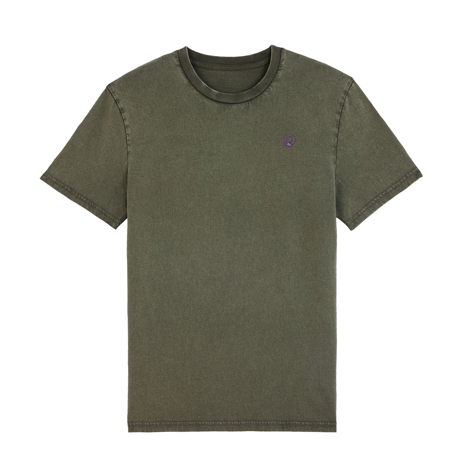 Unisex vintage-style khaki t-shirt made from sustainable organic cotton – eco-friendly fashion by New World Guardians