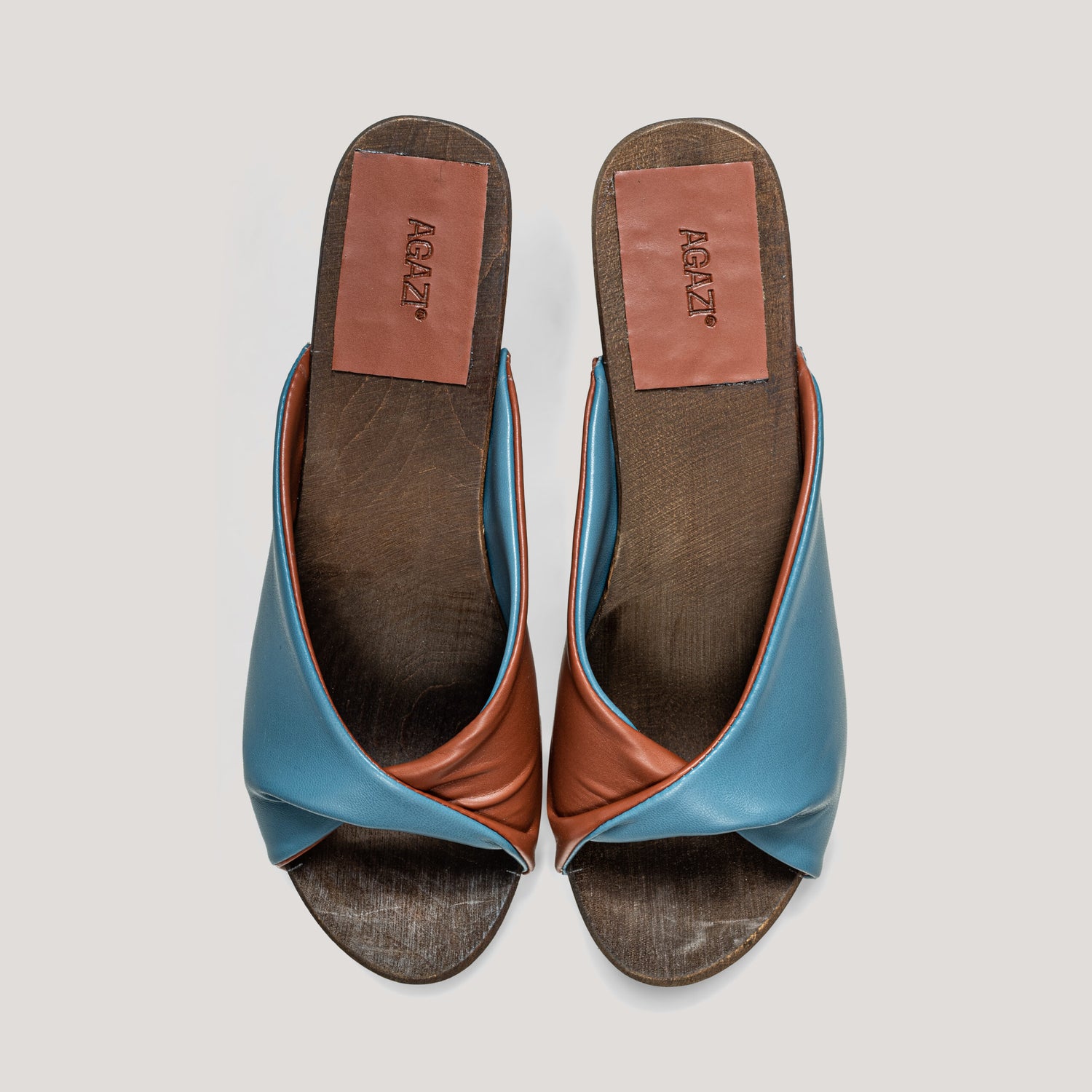 Vegane Maisleder Clogs: Jeans&Karamell