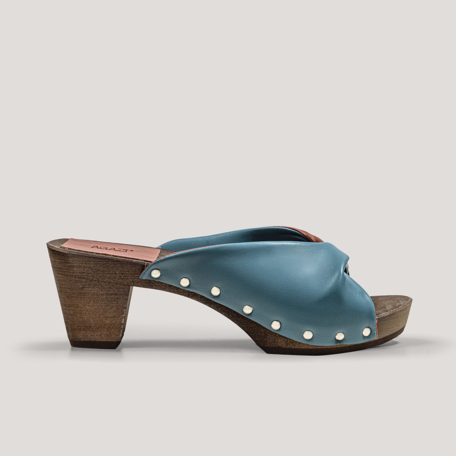 Vegane Maisleder Clogs: Jeans&Karamell