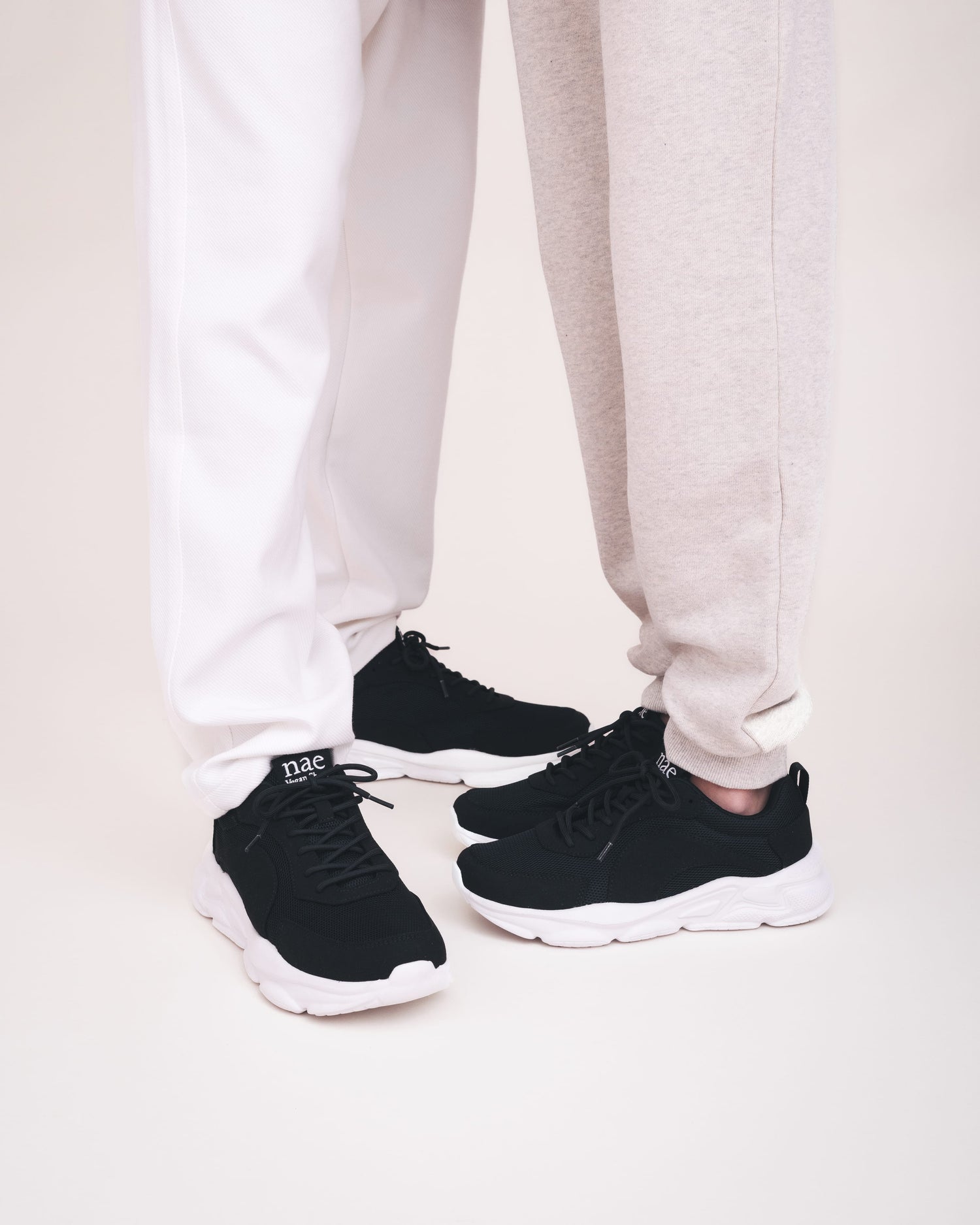 Vegan Unisex Black Sneakers – Recycled PET Sport Shoes Lightweight Comfort