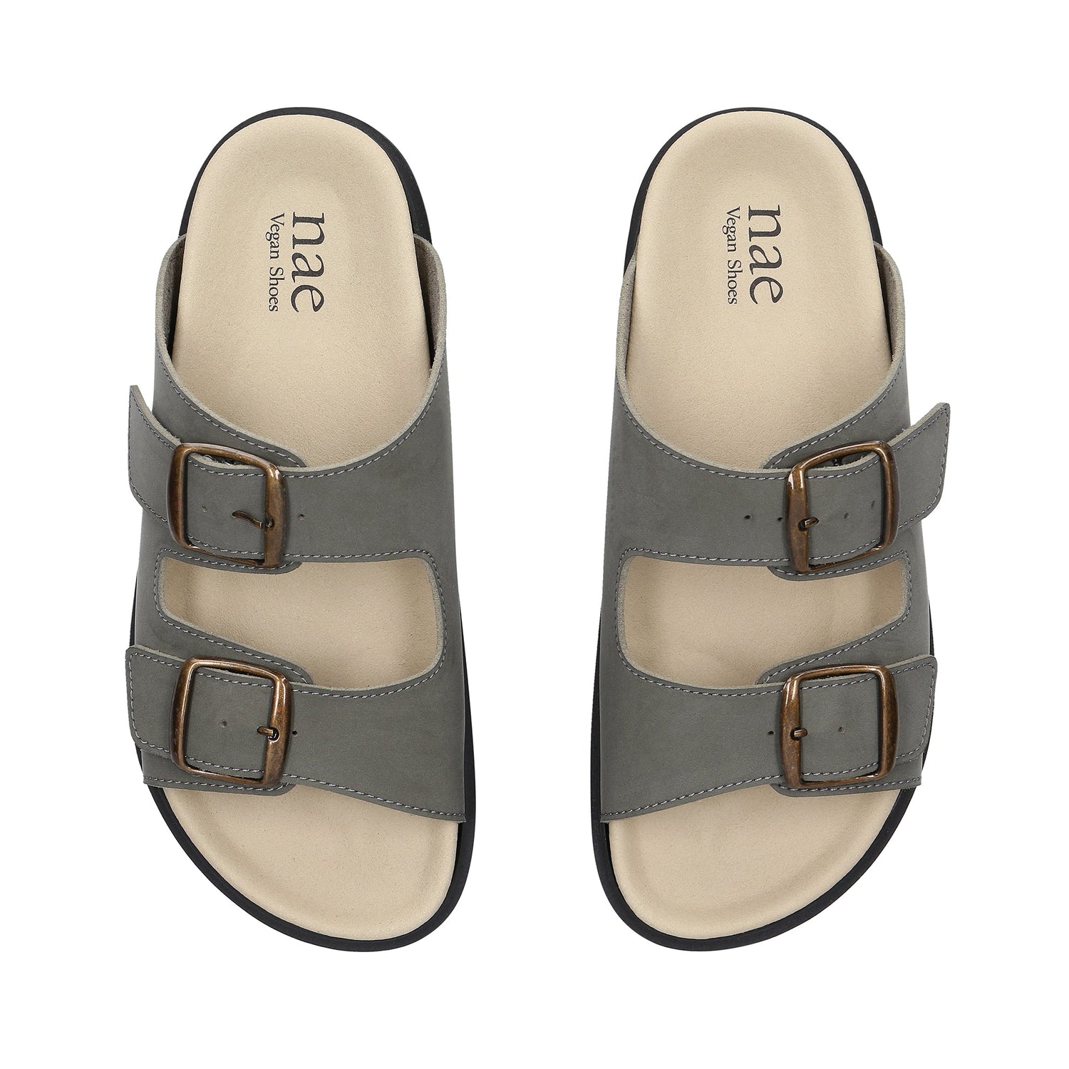 Vegane Unisex Sandalen Schnallenriemen gepolsterte Sohle Alltag
