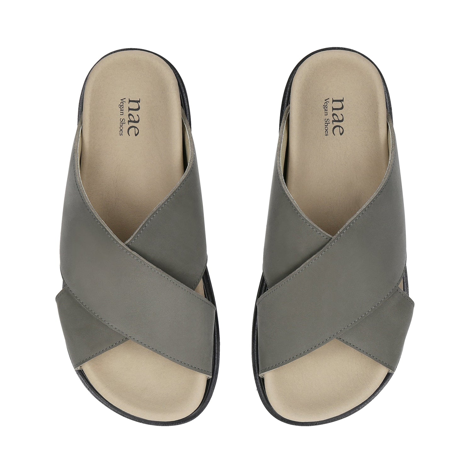 DAVU Grüne Vegane Sandalen mit Criss-Cross-Design
