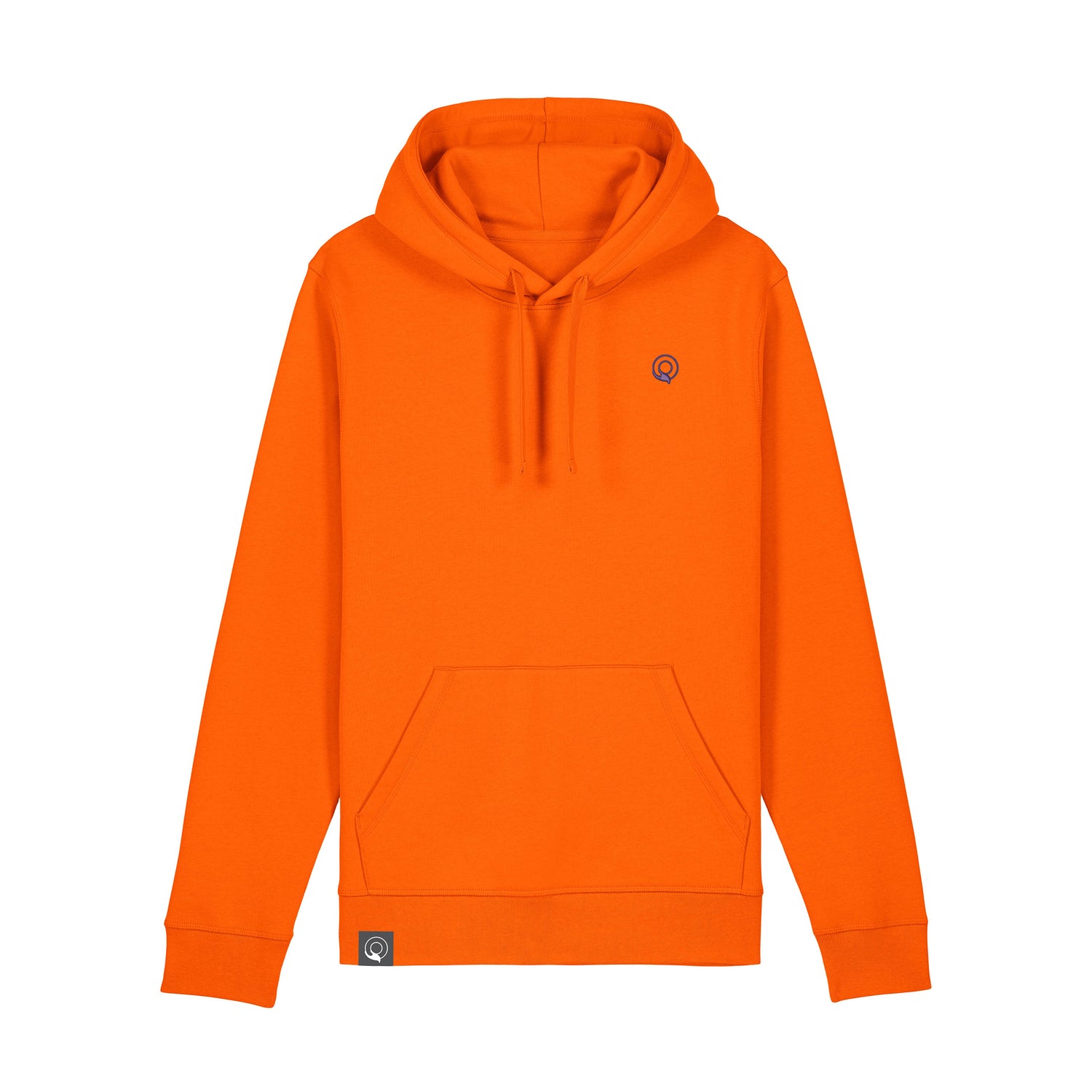 Orange eco-conscious everyday essential – unisex hoodie with timeless silhouette, sustainable fashion, 16 colors