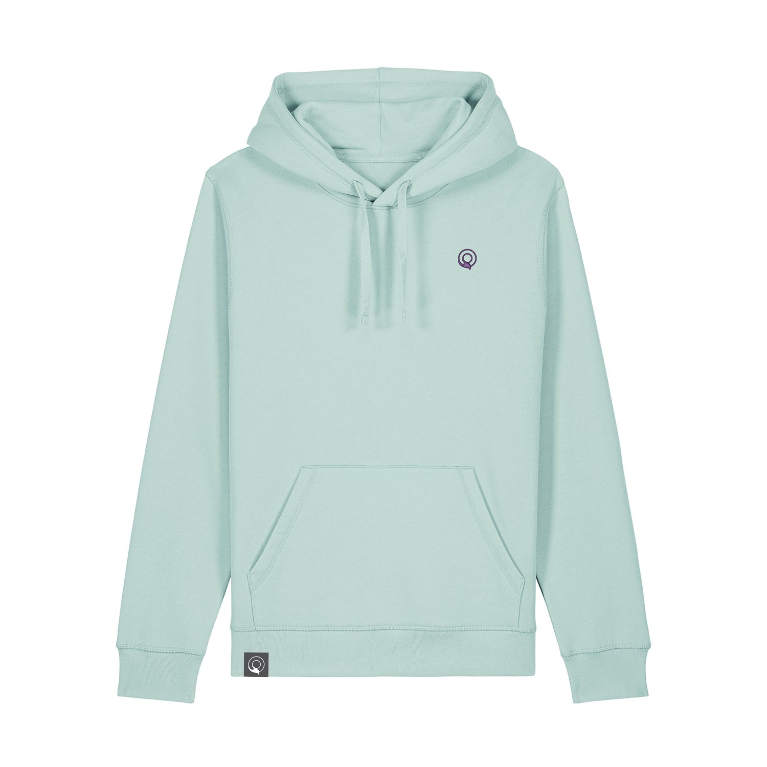 Premium unisex hoodie in organic cotton and recycled polyester, vegan and sustainable, 16 color variations
