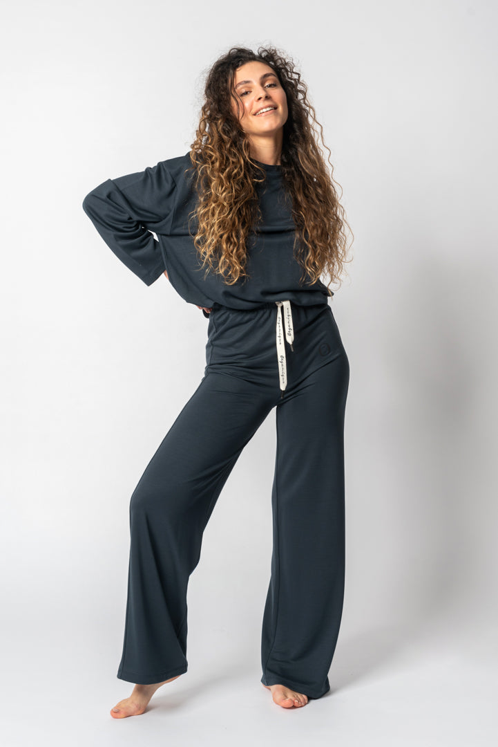 Blue Sweatshirt in TENCEL™ Lyocell - Florence