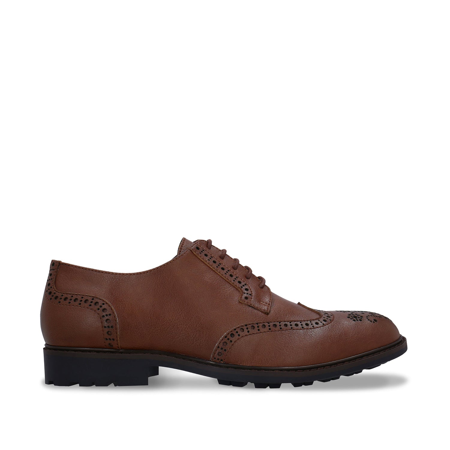GAEL Braune Vegane Derby Brogue