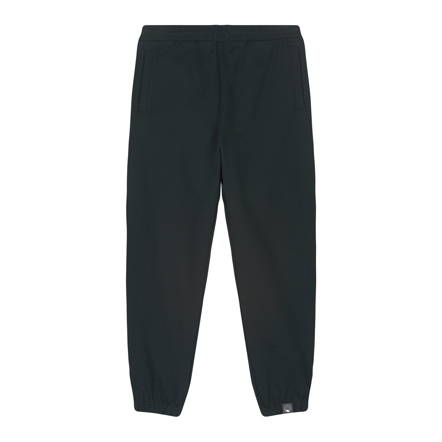 Black sustainable fashion joggers made from 100% organic cotton with structured fit and reinforced stitching, 5 colors