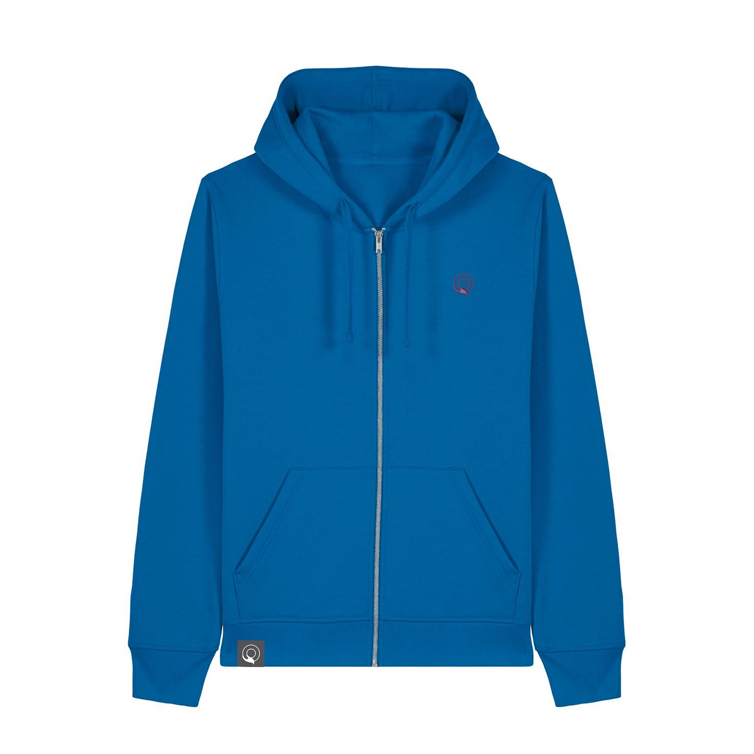 Comfortable eco-friendly zip hoodie with kangaroo pocket and flat drawstrings, NEW WORLD GUARDIANS EARTH line