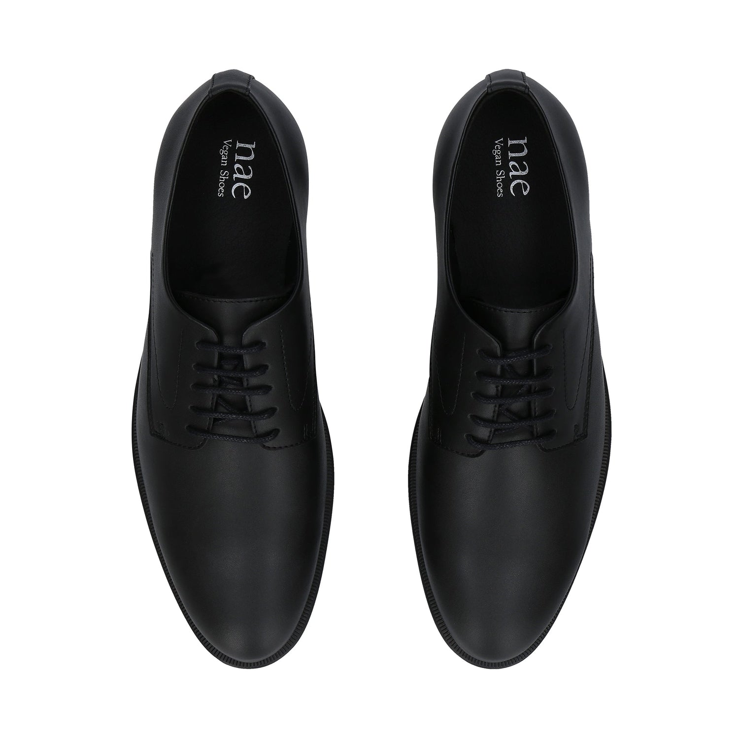 Men vegan shoes black apple skin flat dress suit attire sleek