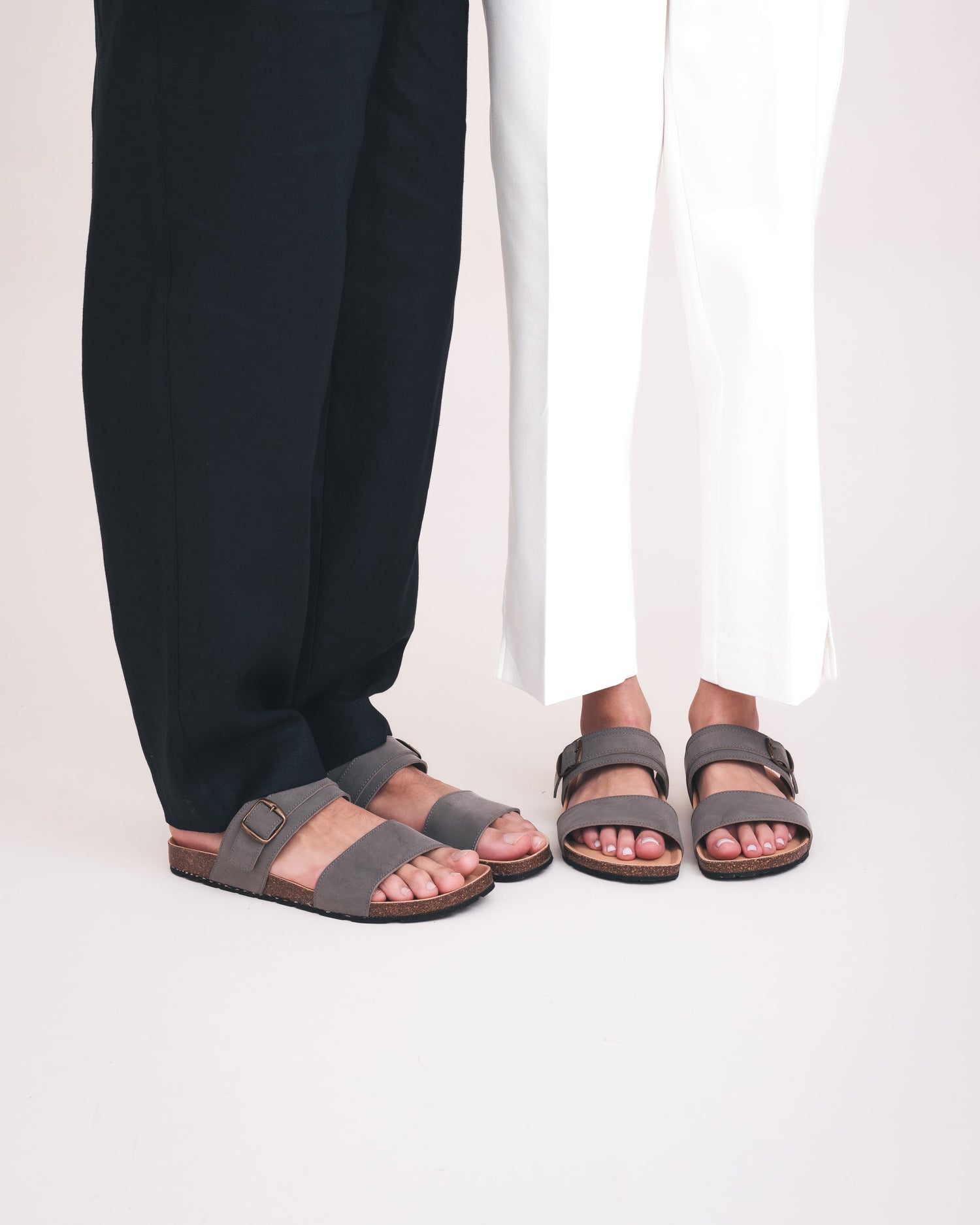 Vegaaniset unisex-sandaalit korkkipohja kierrätetty pohja mukava kesä