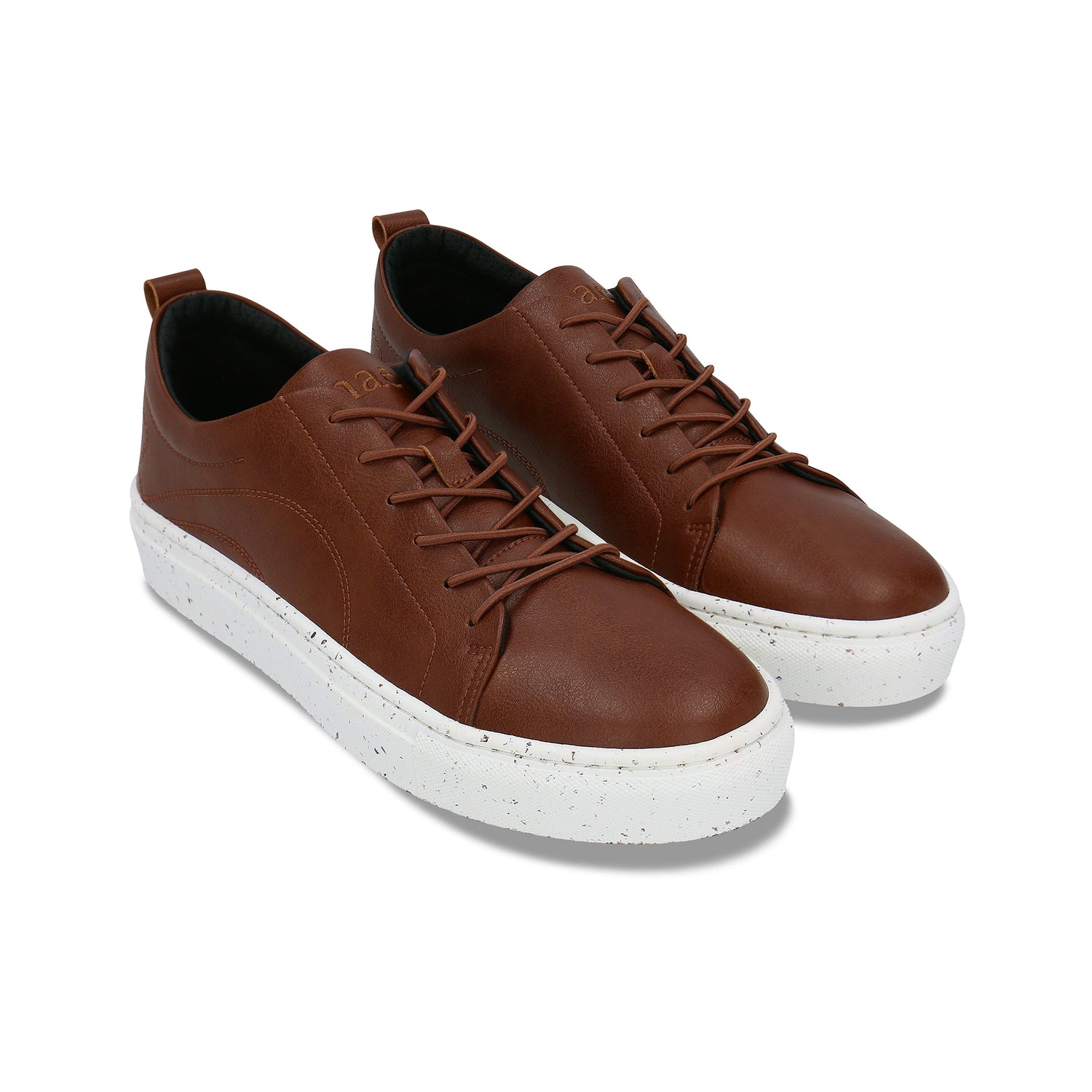 Vegane, urbane Herrenschuhe in Braun für den Alltag, bequem, minimalistisch, recycelt