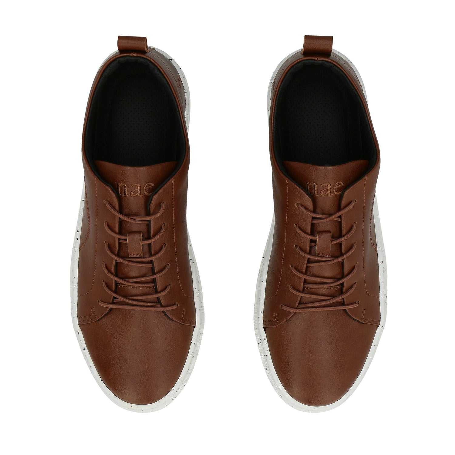 Veganistische urban sneakers voor heren, bruin, comfortabel voor elke dag, minimalistisch, gerecycled