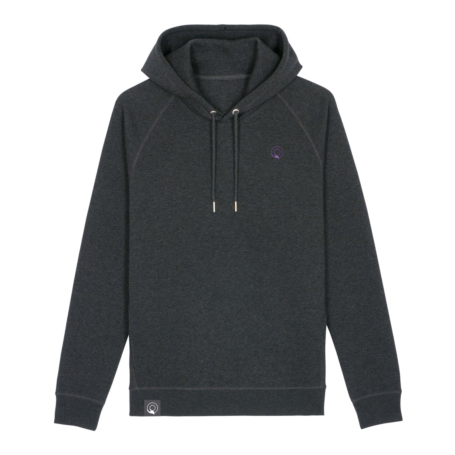 Grey NEW WORLD GUARDIANS GUARDIAN hoodie in organic cotton and recycled polyester, sustainable unisex hoodie, 11 colors