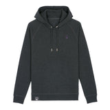 Grey NEW WORLD GUARDIANS GUARDIAN hoodie in organic cotton and recycled polyester, sustainable unisex hoodie, 11 colors