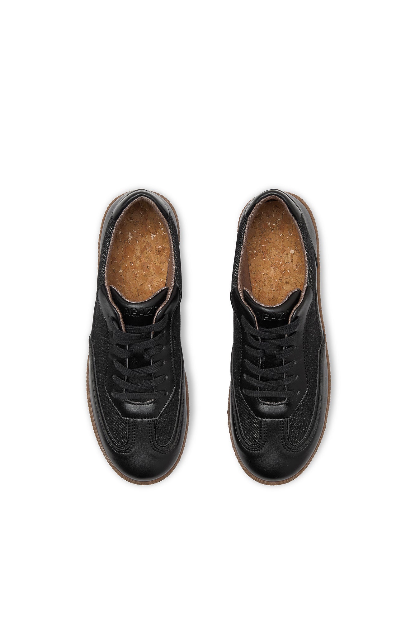 NOMAD MOON | Black Sustainable Sneakers from Vegan Leather & Linen