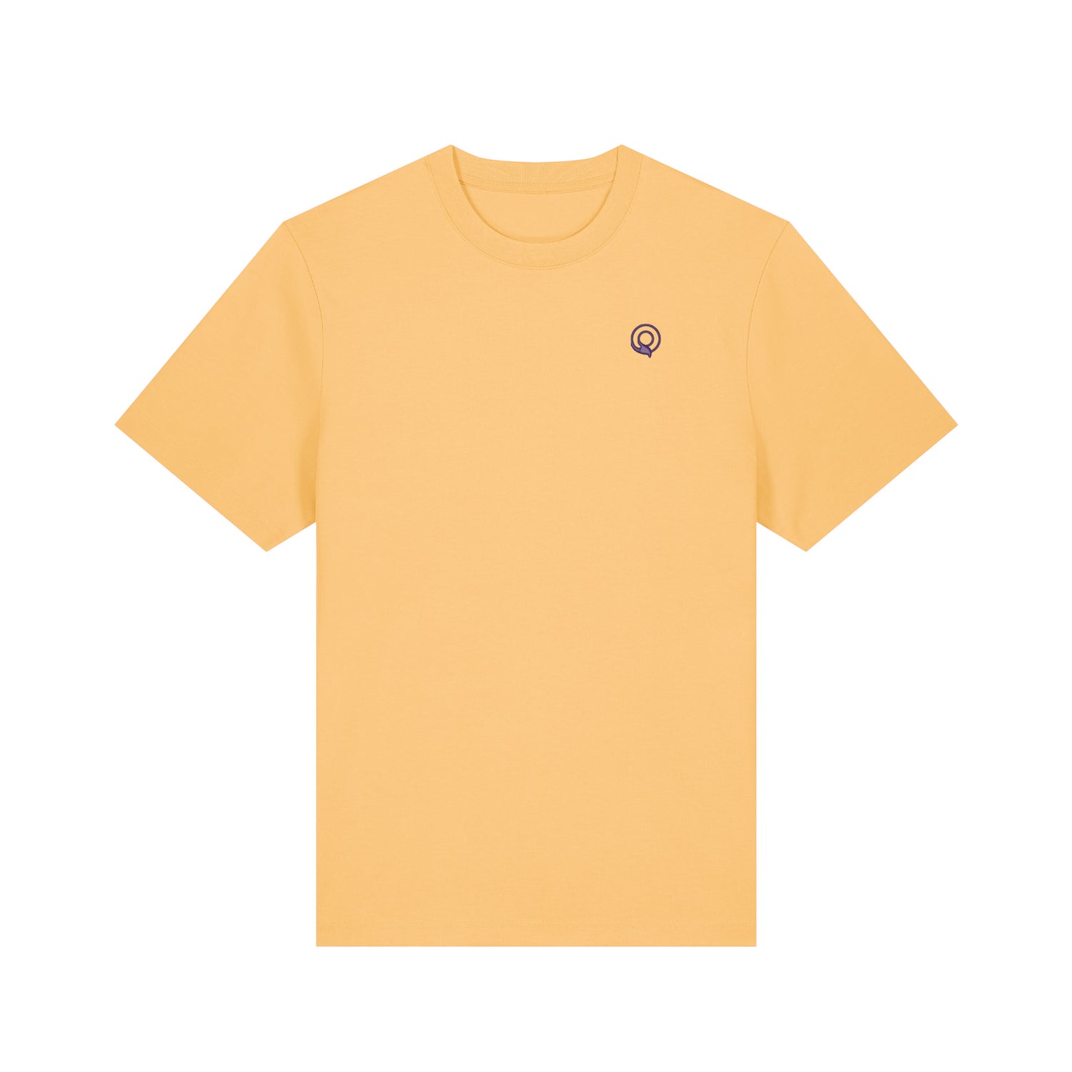 Yellow organic cotton Guardian t-shirt, heavyweight and durable, sustainable unisex style, 19 colors